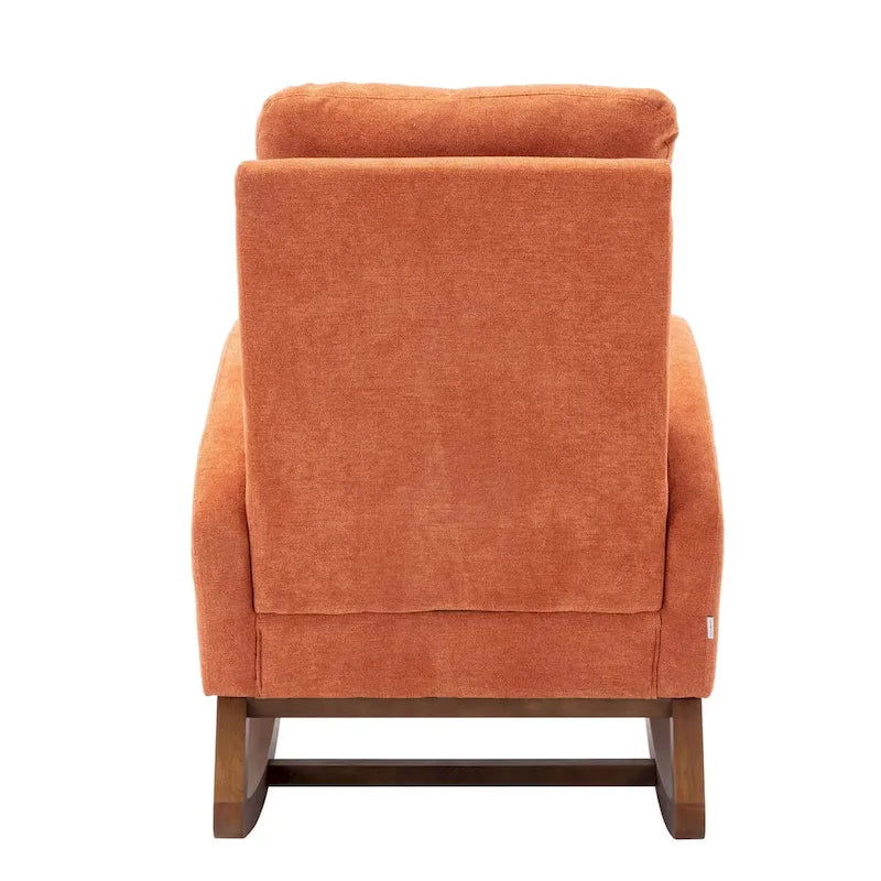 Un salon moderne avec un fauteuil à bascule confortable