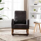 Un salon moderne avec un fauteuil à bascule confortable