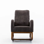 Un salon moderne avec un fauteuil à bascule confortable