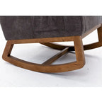 Un salon moderne avec un fauteuil à bascule confortable