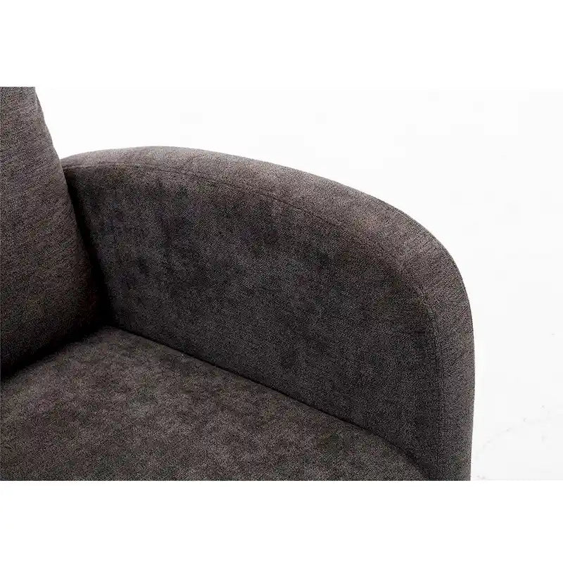 Un salon moderne avec un fauteuil à bascule confortable