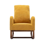 Un salon moderne avec un fauteuil à bascule confortable