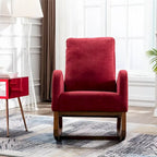 Un salon moderne avec un fauteuil à bascule confortable