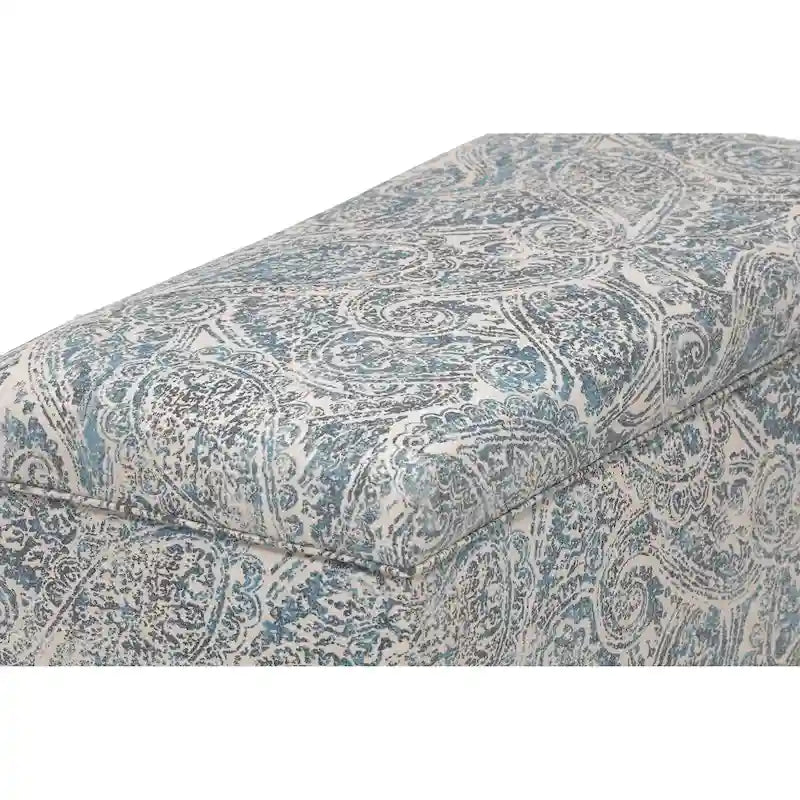 Banc coffre de rangement de salon de style transitionnel