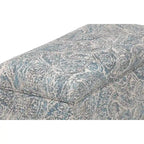 Banc coffre de rangement de salon de style transitionnel