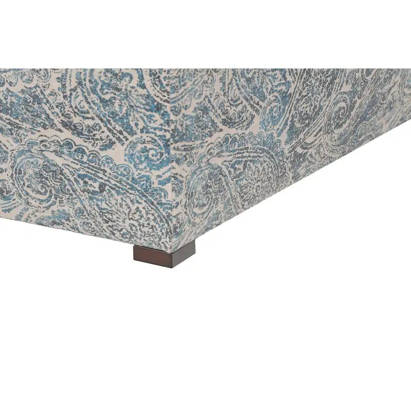 Banc coffre de rangement de salon de style transitionnel