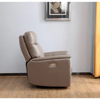 Fauteuil inclinable zéro gravité en cuir pleine fleur avec appuie-tête motorisé