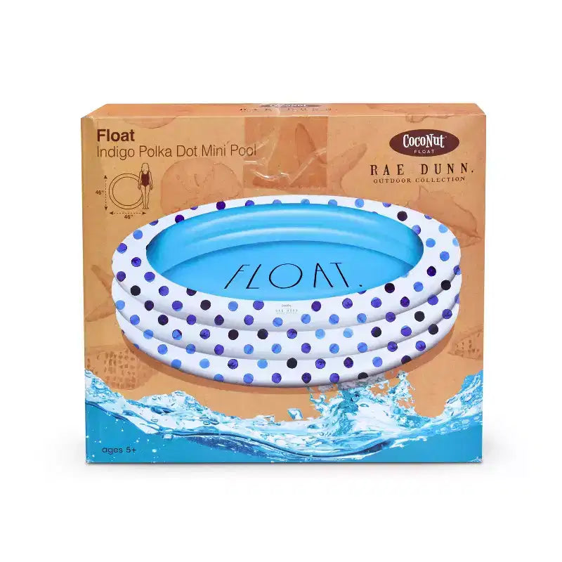 Mini/Pataugeoire CocoNut Outdoor Rae Dunn 54 - Motif à pois indigo