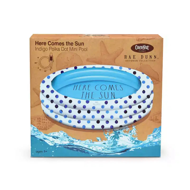 Mini/Pataugeoire CocoNut Outdoor Rae Dunn 54 - Motif à pois indigo
