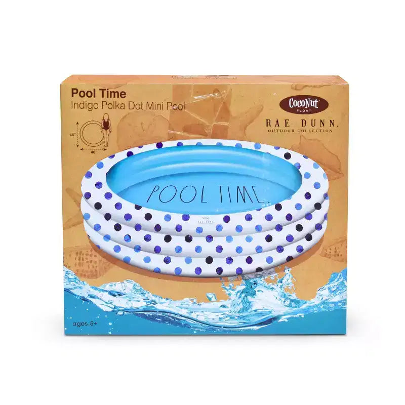 Mini/Pataugeoire CocoNut Outdoor Rae Dunn 54 - Motif à pois indigo