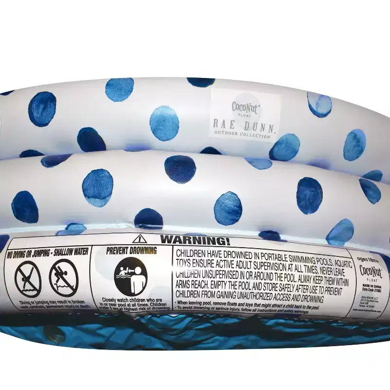Mini/Pataugeoire CocoNut Outdoor Rae Dunn 54 - Motif à pois indigo