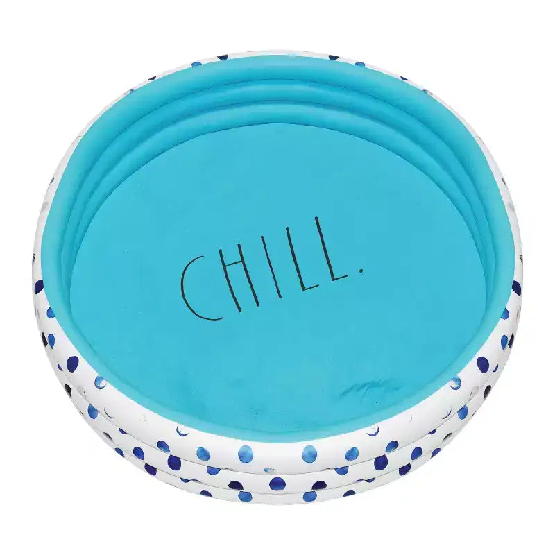 CocoNut Outdoor Rae Dunn 54 Mini/Kiddie Pool - Indigo Polka Dot Patterned