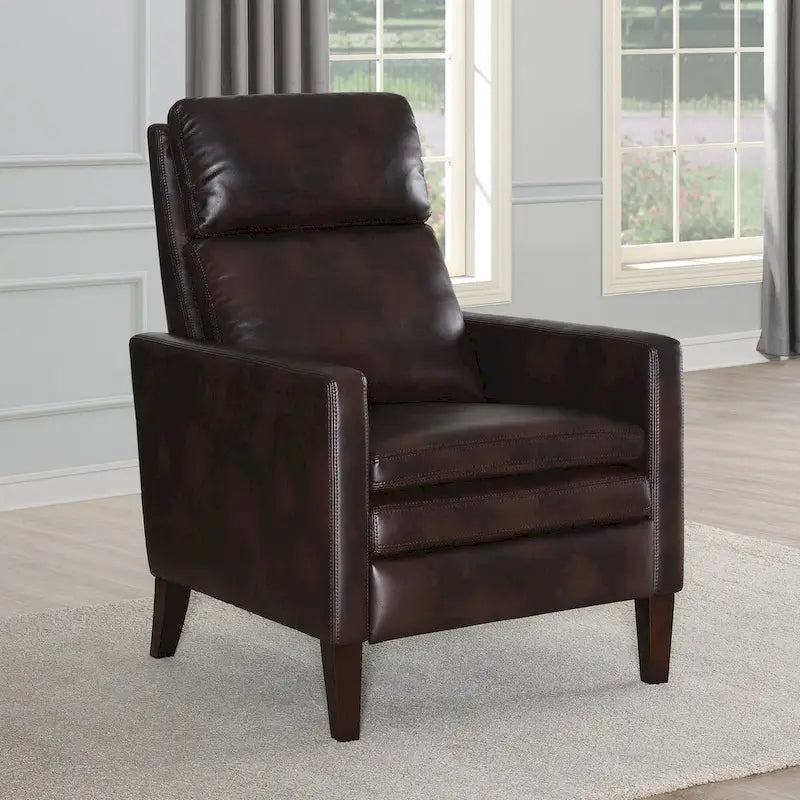 Fauteuil inclinable à pousser en similicuir