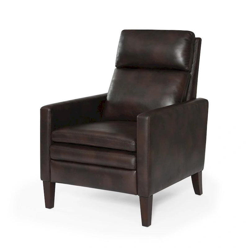 Fauteuil inclinable à pousser en similicuir