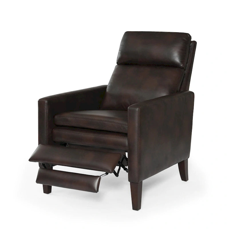 Fauteuil inclinable à pousser en similicuir
