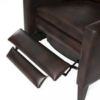 Fauteuil inclinable à pousser en similicuir
