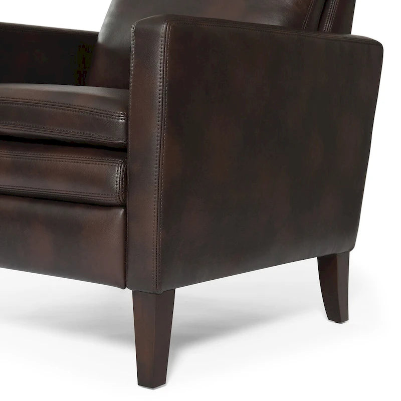 Fauteuil inclinable à pousser en similicuir