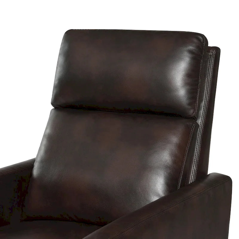 Fauteuil inclinable à pousser en similicuir