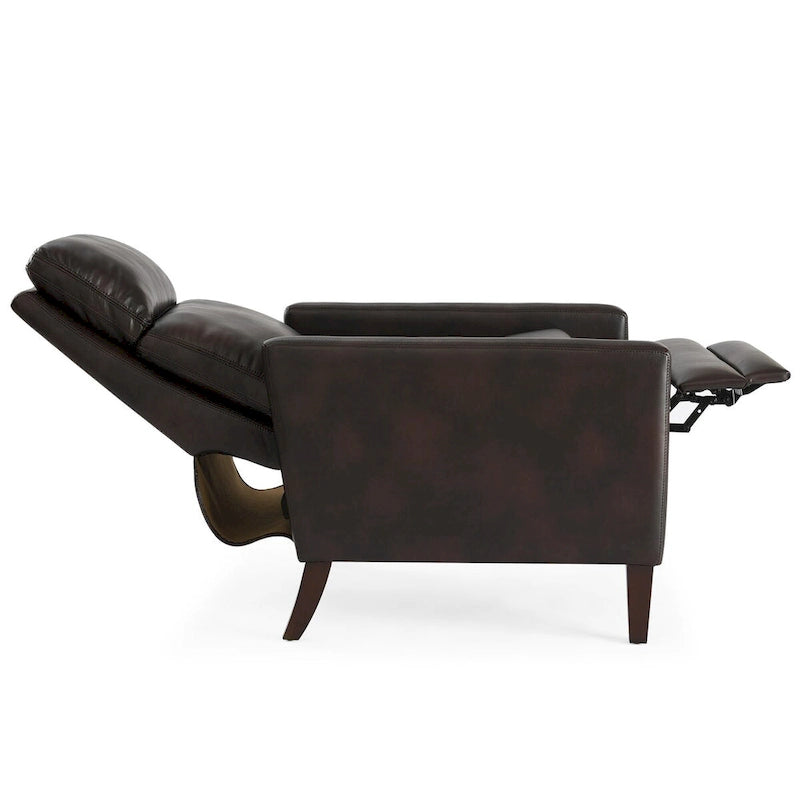 Fauteuil inclinable à pousser en similicuir