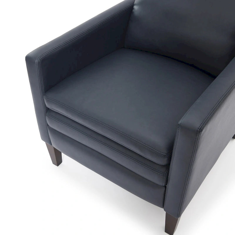 Fauteuil inclinable à pousser en similicuir