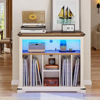 Grand Meuble pour Platine Vinyle - 15,7P x 31,5L x 28,7H
