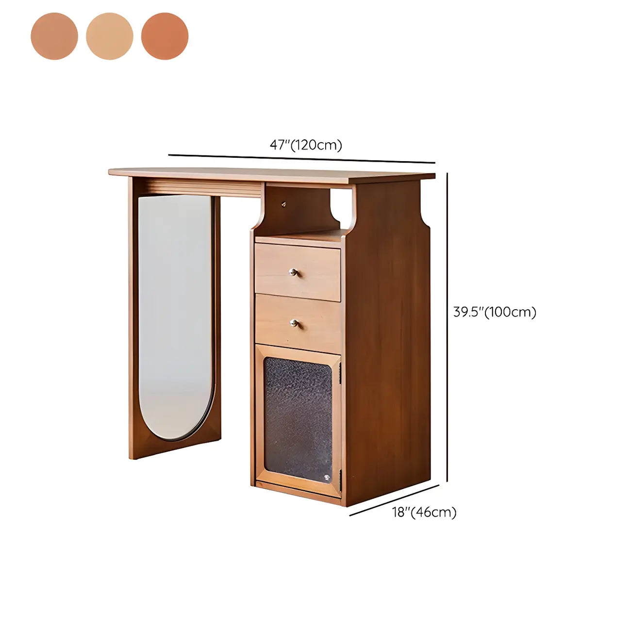Tables de bar de rangement en bois brun de forme libre pour salon