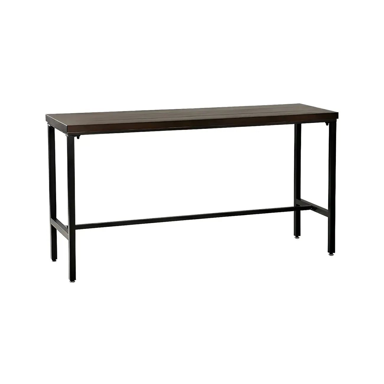 Tables de bar réglables en bois et métal brun de style industriel