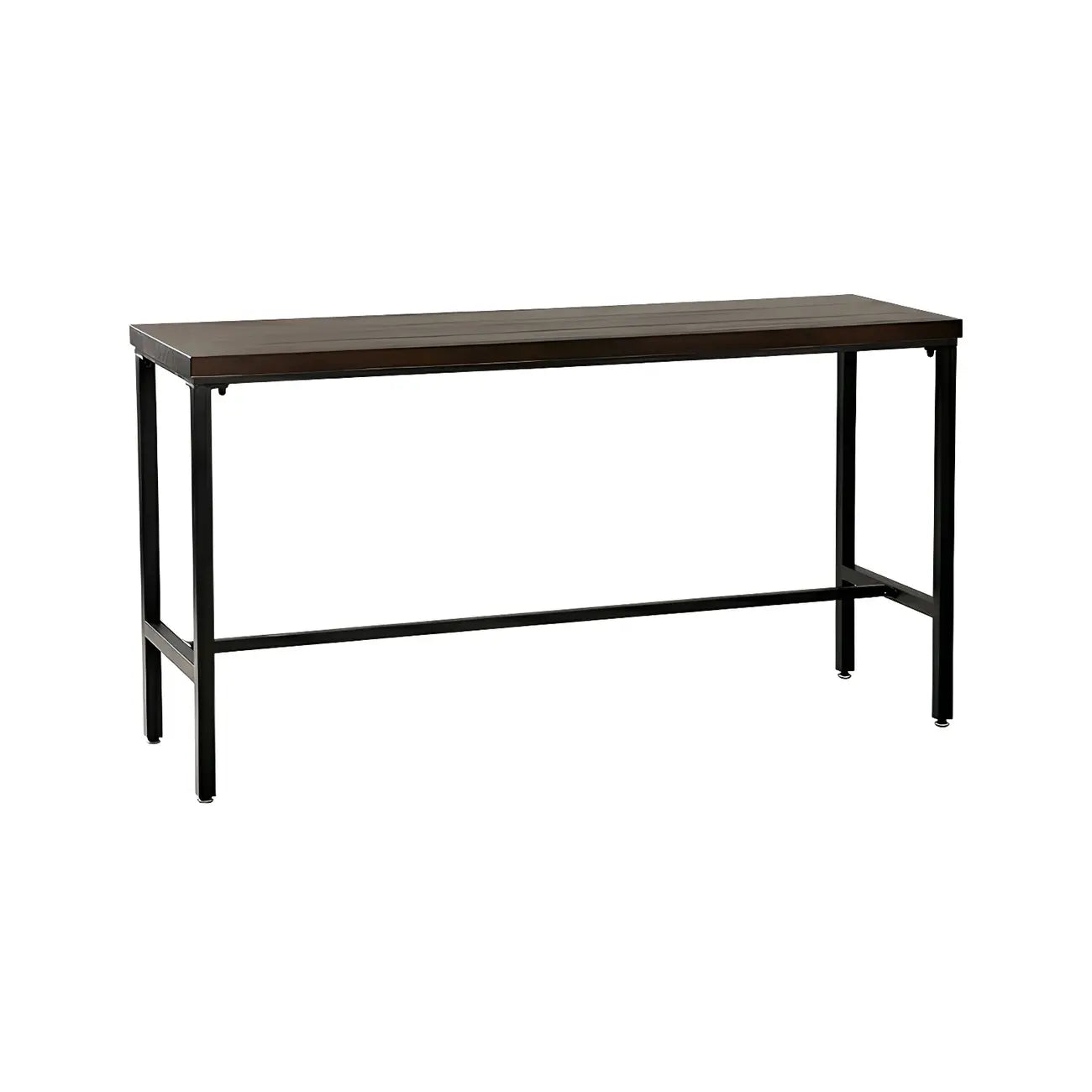Tables de bar réglables en bois et métal brun de style industriel