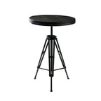 Tables de bar réglables en bois et métal brun de style industriel