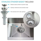 24-in W x 22-in D x 35-in H Stainless Steel Laundry Sink and Wash Stand