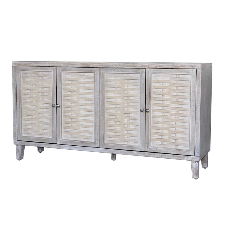 Meuble d'appoint 4 portes Meuble en bois Buffet de rangement