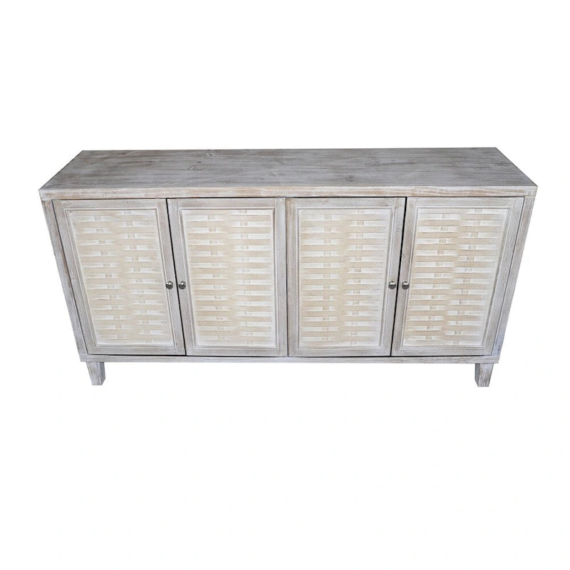 Meuble d'appoint 4 portes Meuble en bois Buffet de rangement