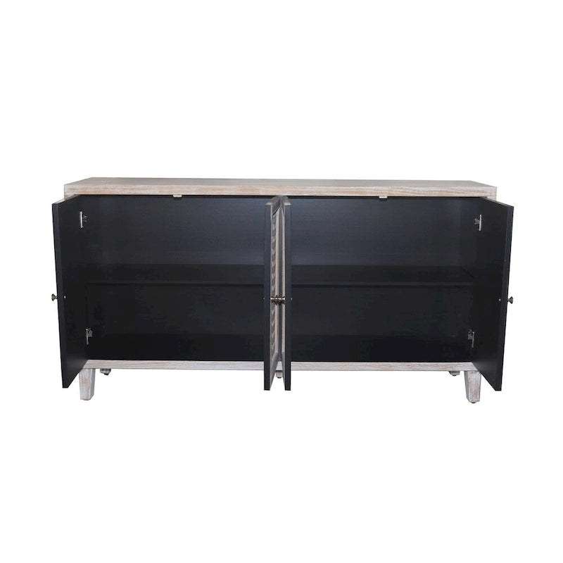 Meuble d'appoint 4 portes Meuble en bois Buffet de rangement