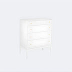 Commode classique en bois noir avec tiroirs pour chambre à coucher