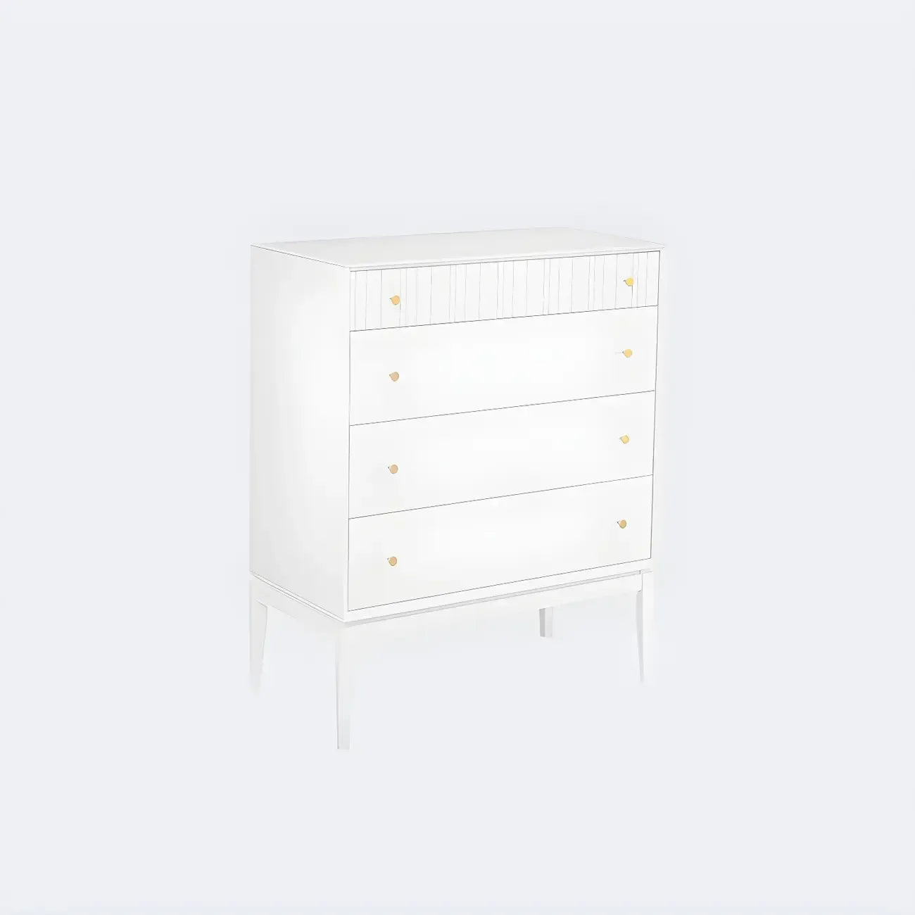 Commode classique en bois noir avec tiroirs pour chambre à coucher