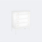 Commode classique en bois noir avec tiroirs pour chambre à coucher