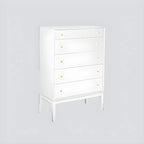 Commode classique en bois noir avec tiroirs pour chambre à coucher