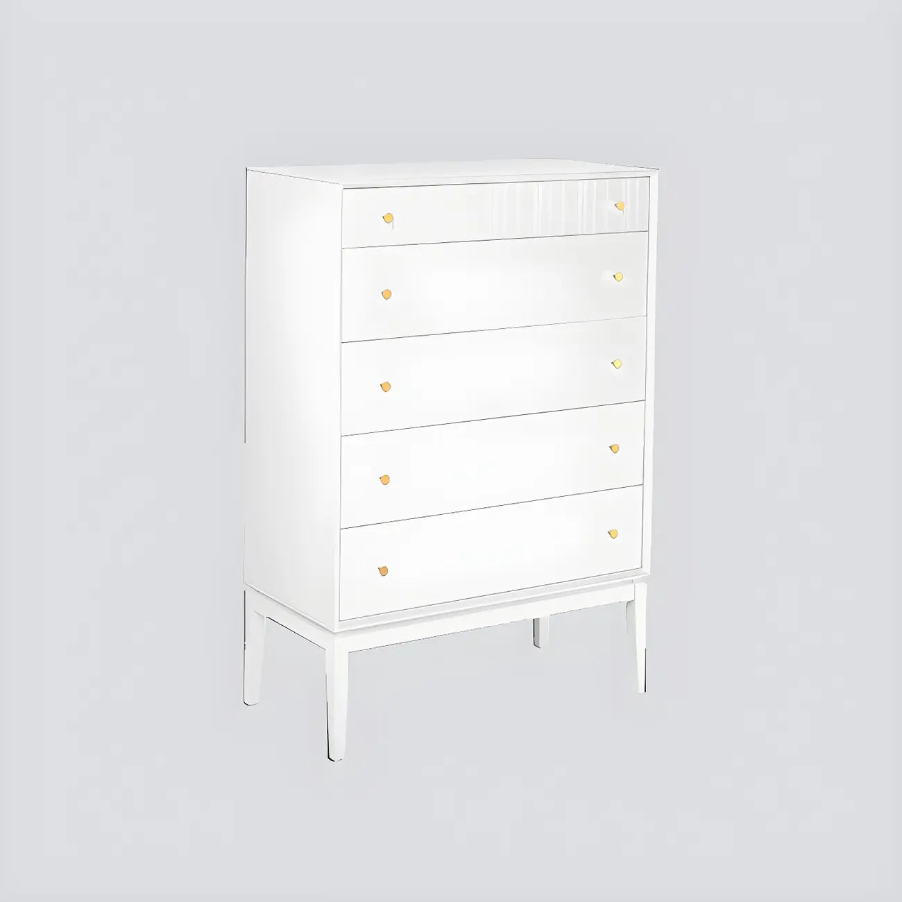 Commode classique en bois noir avec tiroirs pour chambre à coucher