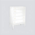 Commode classique en bois noir avec tiroirs pour chambre à coucher