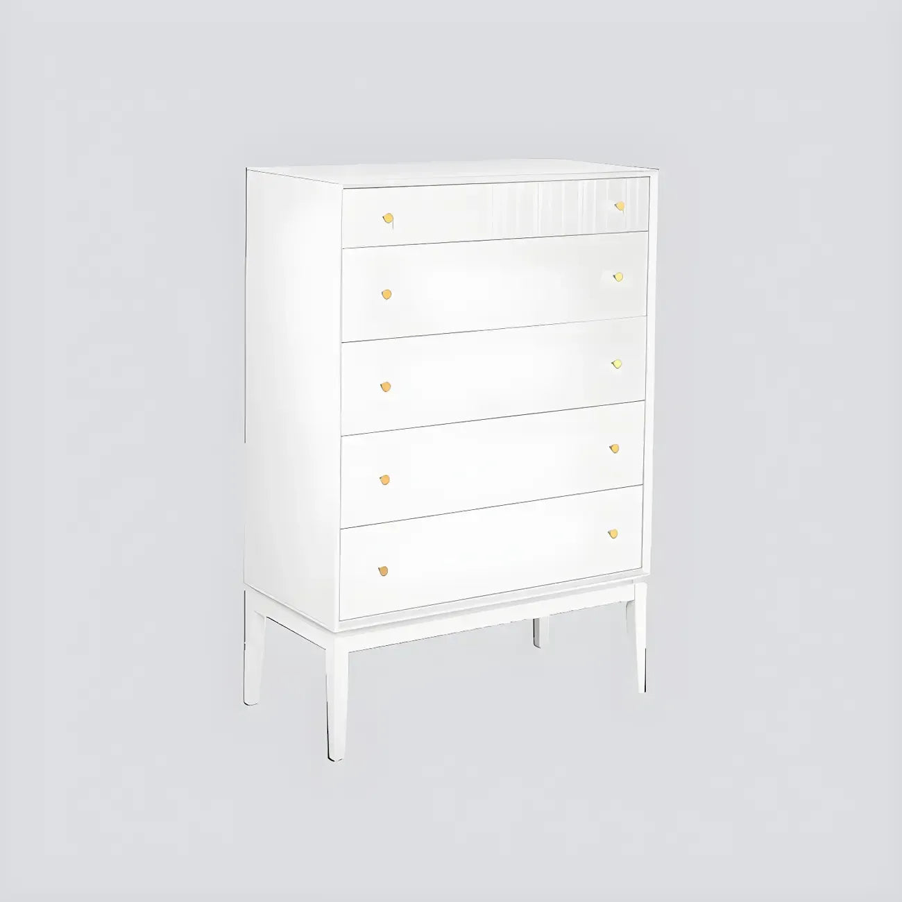 Commode classique en bois noir avec tiroirs pour chambre à coucher