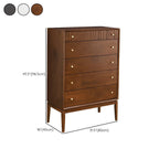 Commode classique en bois noir avec tiroirs pour chambre à coucher