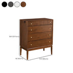 Commode classique en bois noir avec tiroirs pour chambre à coucher