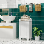 Panier à linge basculant, Panier à linge autoportant, Meuble de rangement de salle de bain