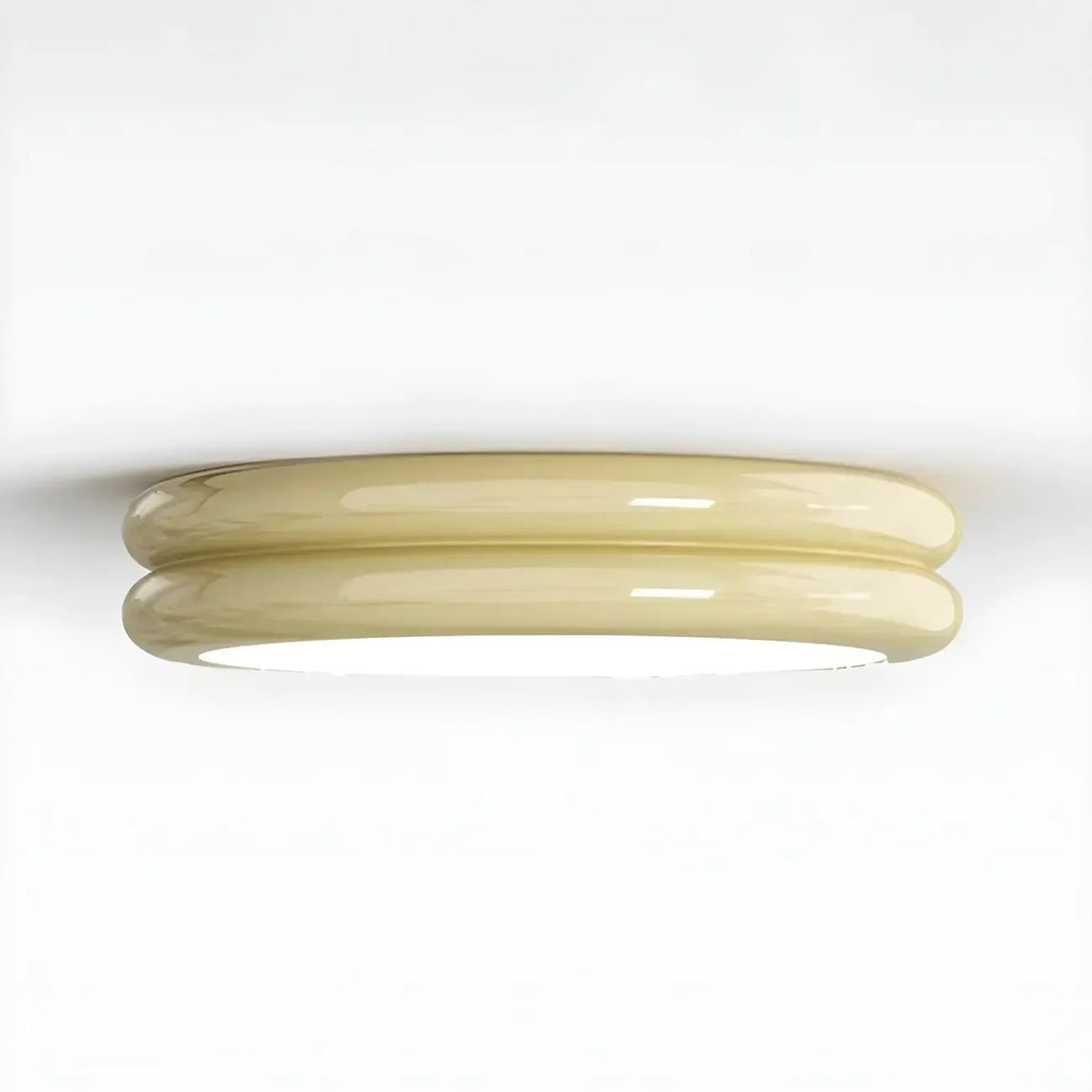 Plafonnier LED moderne à double cercle et à intensité variable