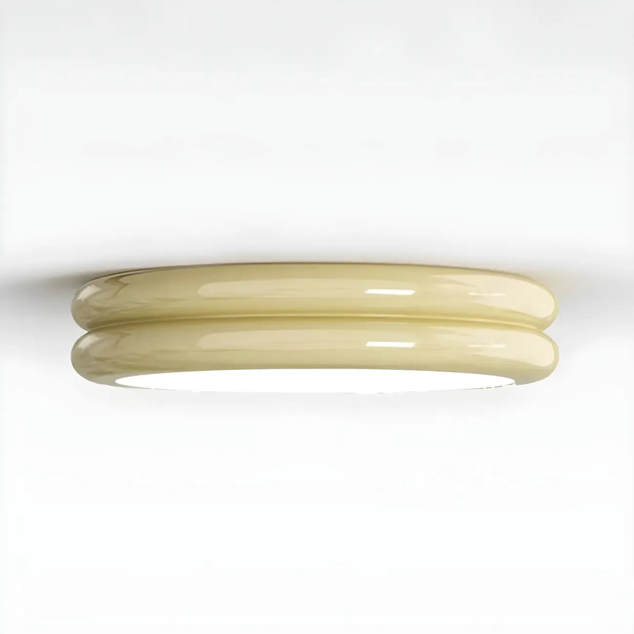 Plafonnier LED moderne à double cercle et à intensité variable