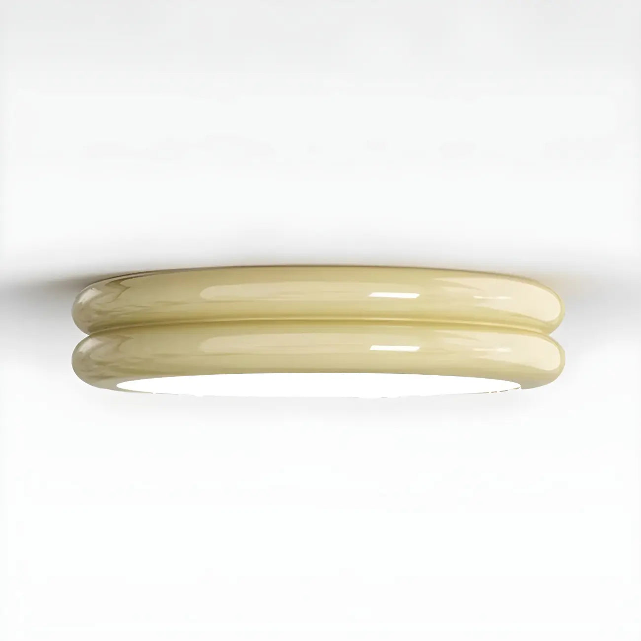 Plafonnier LED moderne à double cercle et à intensité variable