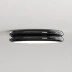 Plafonnier LED moderne à double cercle et à intensité variable