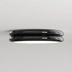 Plafonnier LED moderne à double cercle et à intensité variable