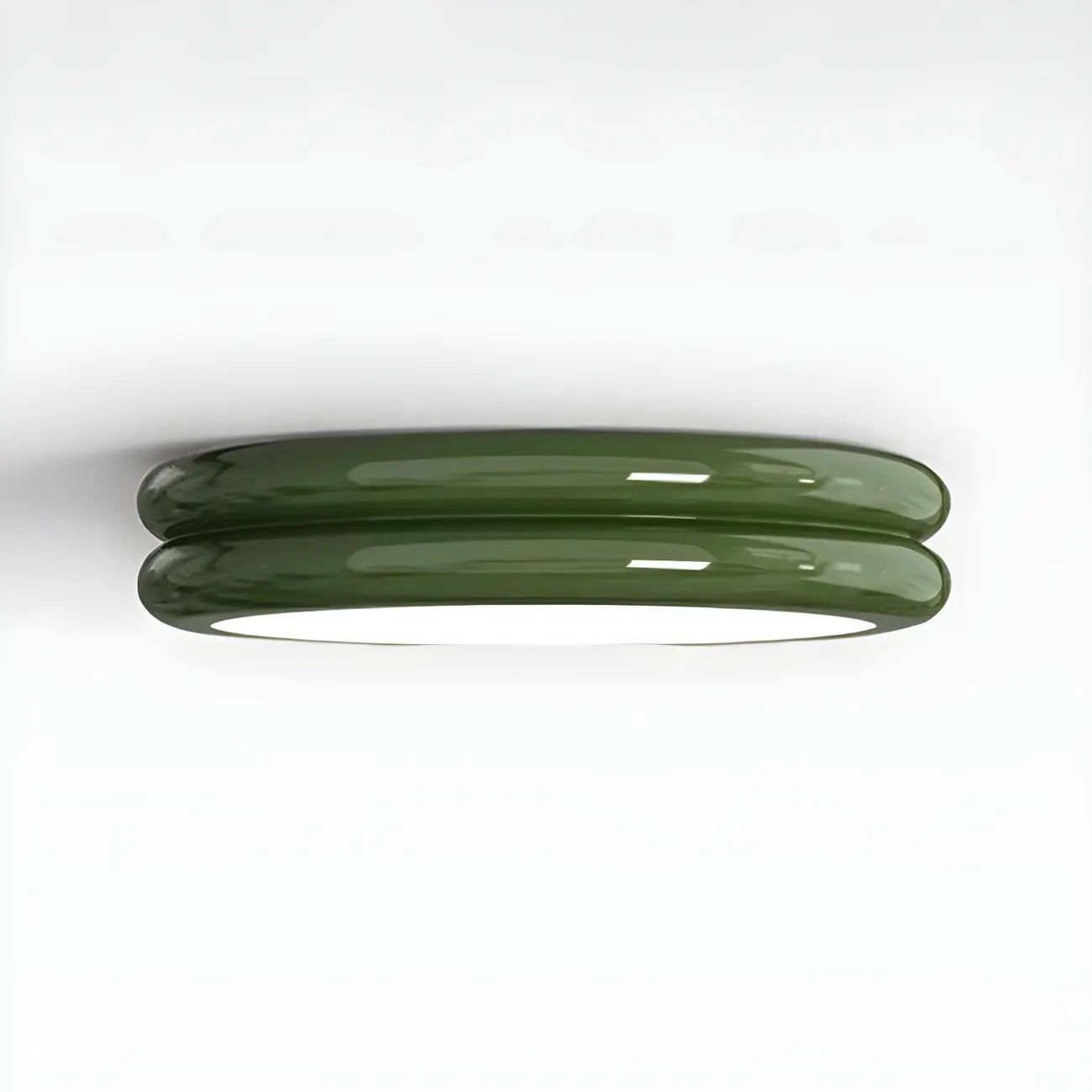 Plafonnier LED moderne à double cercle et à intensité variable