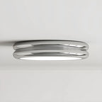 Plafonnier LED moderne à double cercle et à intensité variable